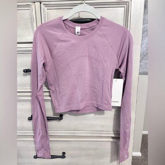 Lululemon Swiftly Tech Cropped Long Sleeve 2.0 - Picture 1 of 8